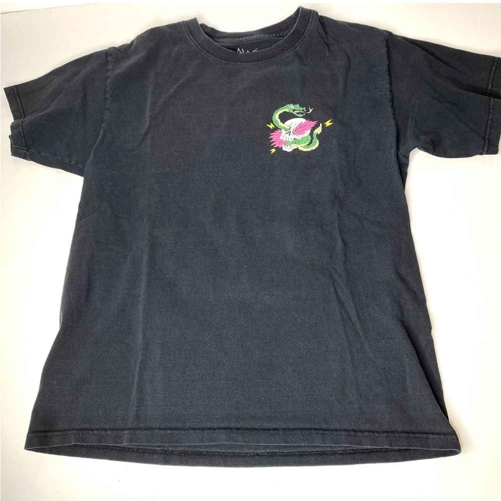 ALAB Snake Skull Locals Only Graphic Cotton T-shirt Men XL Black T Men’s Unisex